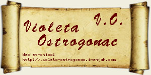 Violeta Ostrogonac vizit kartica